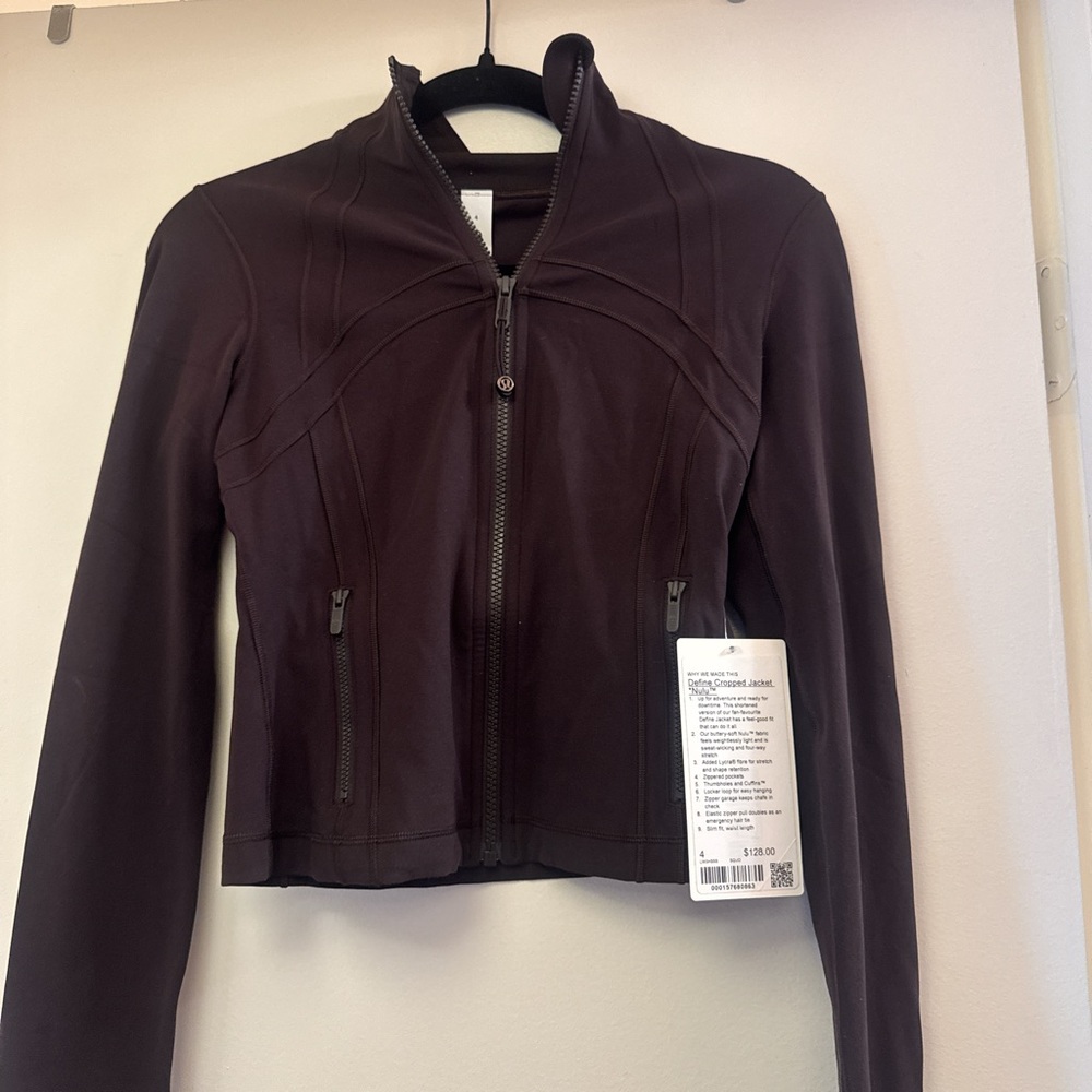 Lululemon define cropped jacket